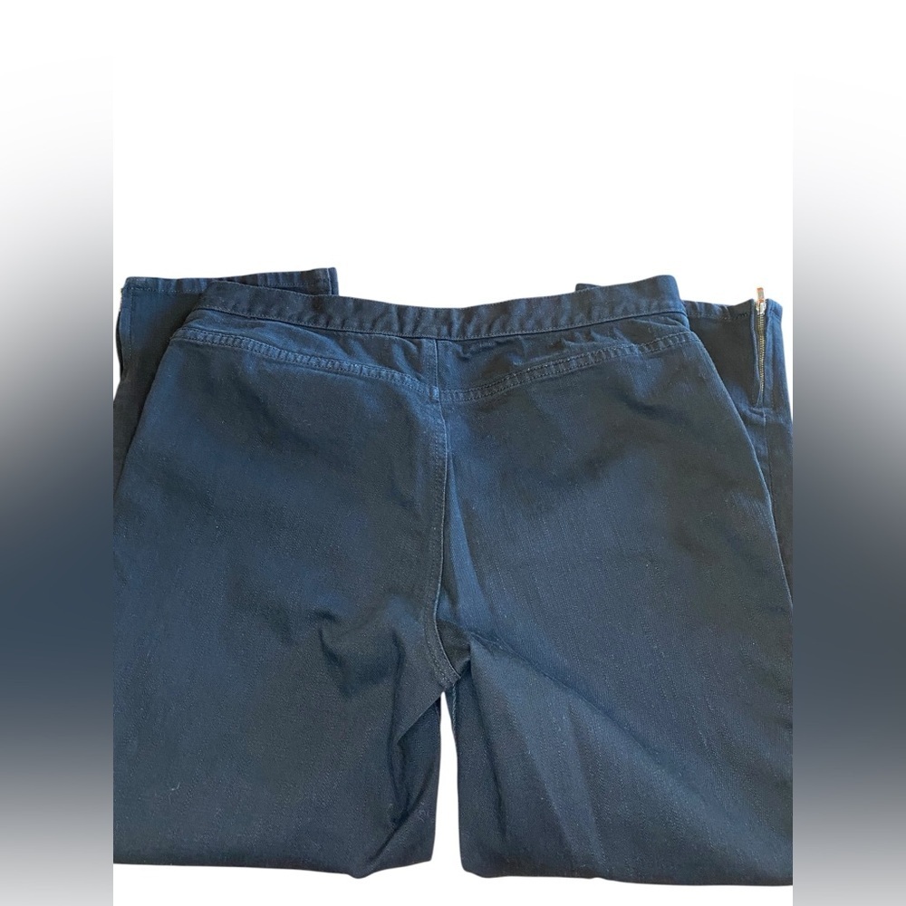 Ralph Lauren Jeans Co. Black Ankle Zip Women’s 12P Straight Fit Preppy Denim Mom - Picture 5 of 11